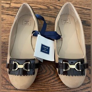 JANIE AND JACK Leather Ballet flats